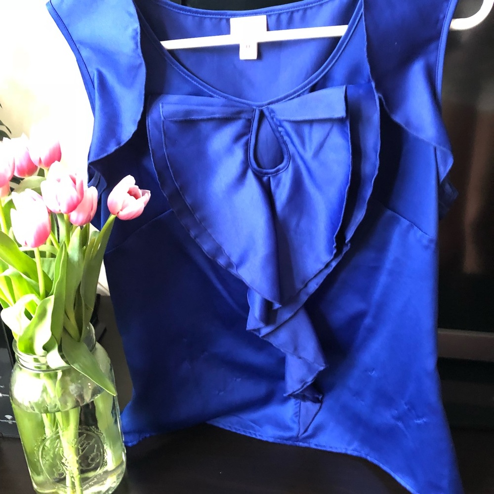 Royal Blue Blouse 💙🌸
